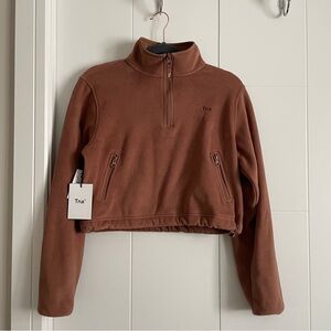 Aritzia TNA Sno Polar Half Zip Fleece Sweatshirt